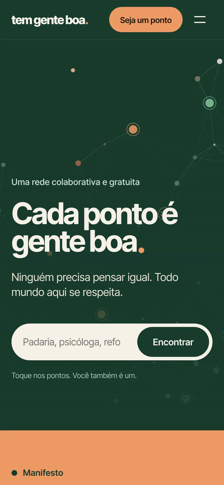 Início no celular