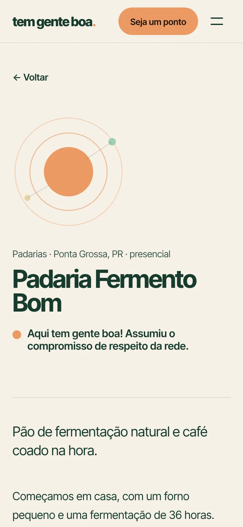 Perfil no celular